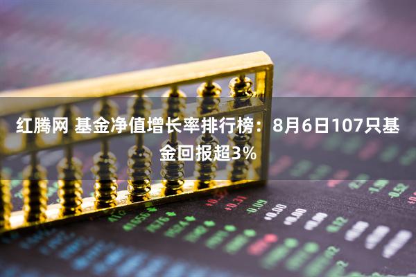 红腾网 基金净值增长率排行榜：8月6日107只基金回报超3%